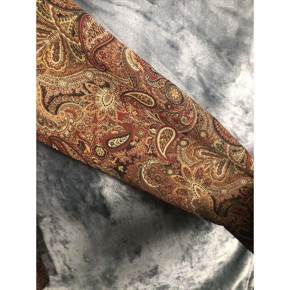 Rafaella Womens Pasel Blouse14 Button Up Blouse Long Sleeve Front Tie - Picture 9 of 13